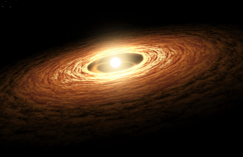 Artist s impression of protoplanetary disc 1 1 scaled