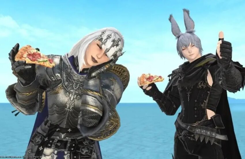 ffxiv eat pizza emote broken in 70