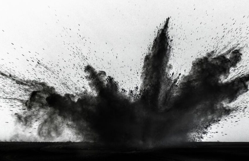 impact and explosion of black dust and smoke royalty free image 1717168164