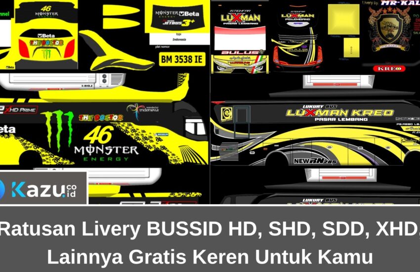 Ratusan Livery BUSSID HD SHD SDD XHD Lainnya Gratis Keren Untuk Kamu