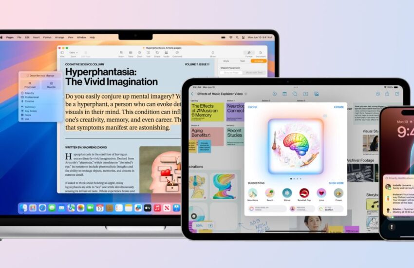 apple intelligence ios 18 beta macos 15 ipados 18